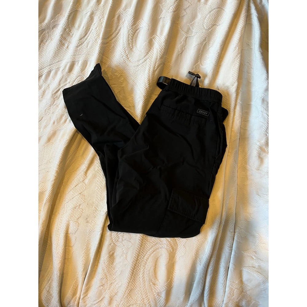 DKNY Nylon Black Cargo Pants Mens S